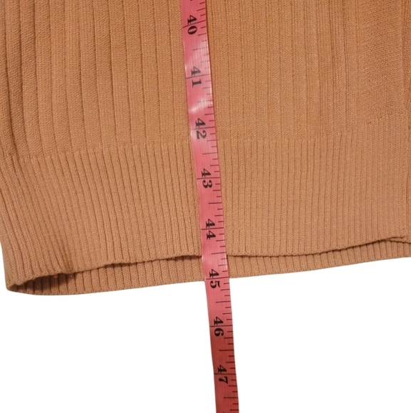 Heartloom Alma Cardigan Dress Ribbed Knit Duster Sweater Long Orange Medium - Picture 8 of 13